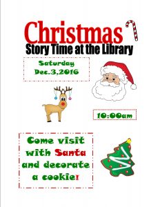 Library Christmas Story Time