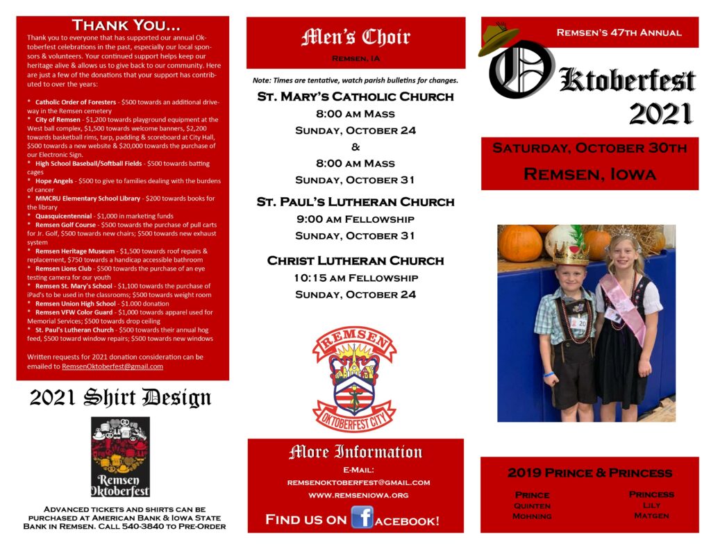 Oktoberfest City of Remsen, Iowa Official Website