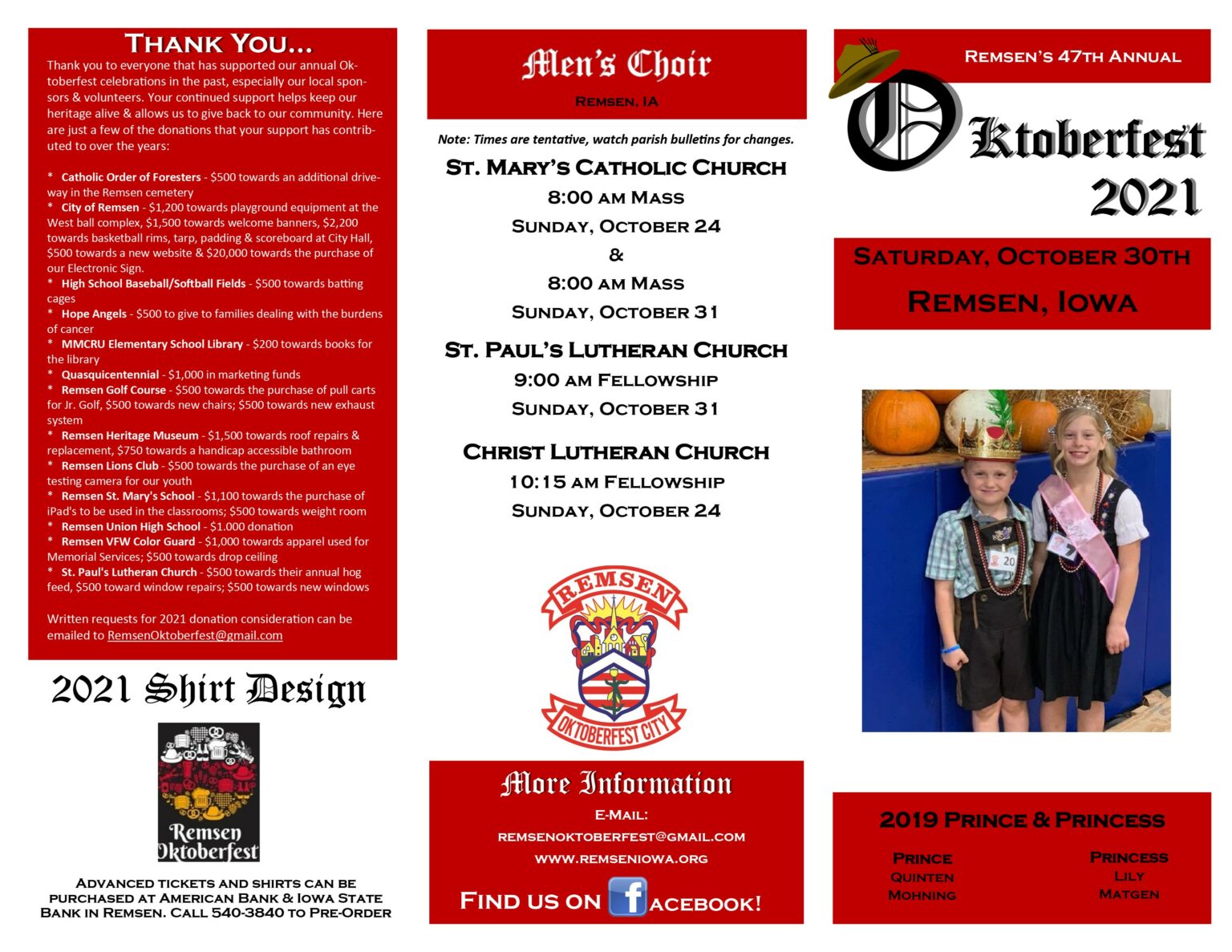 Come Celebrate Oktoberfest City of Remsen, Iowa Official site